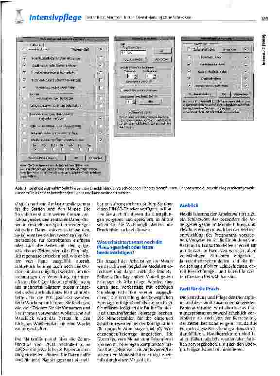 Vorschauseite 5: Dienstplanung ohne Schrecken