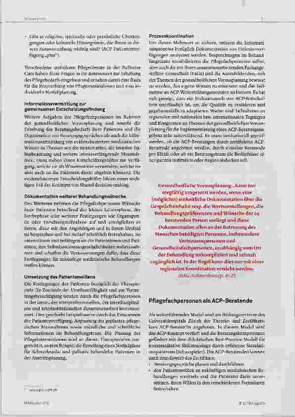 Vorschauseite 5: Der Auftrag der Pflegefachpersonen