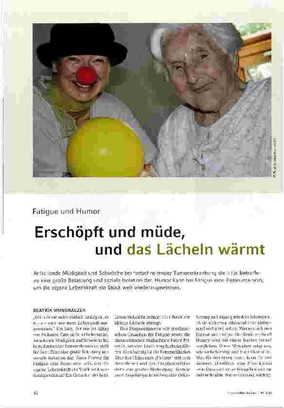 Vorschauseite 1: Erschöpft und müde, und das Lächeln wärmt