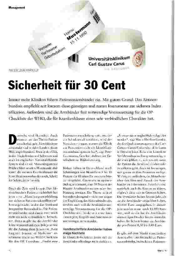 Vorschauseite 1: Sicherheit für 30 Cent