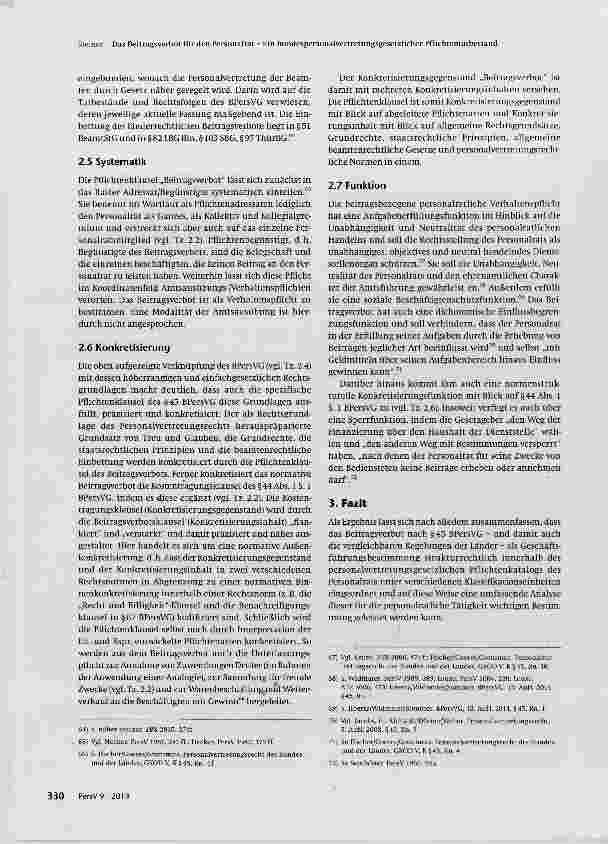Vorschauseite 6: Das Beitragsverbot für den Personalrat Ein bundespersonalvertretungsgesetzlicher Pflichtentatbestand