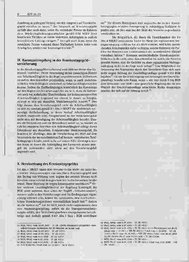 Vorschauseite 4: Entwicklungen in der Rechtsprechung des BGH zur privaten Krankenversicherung