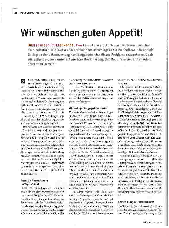 Vorschauseite 1: Wir wünschen guten Appetit!