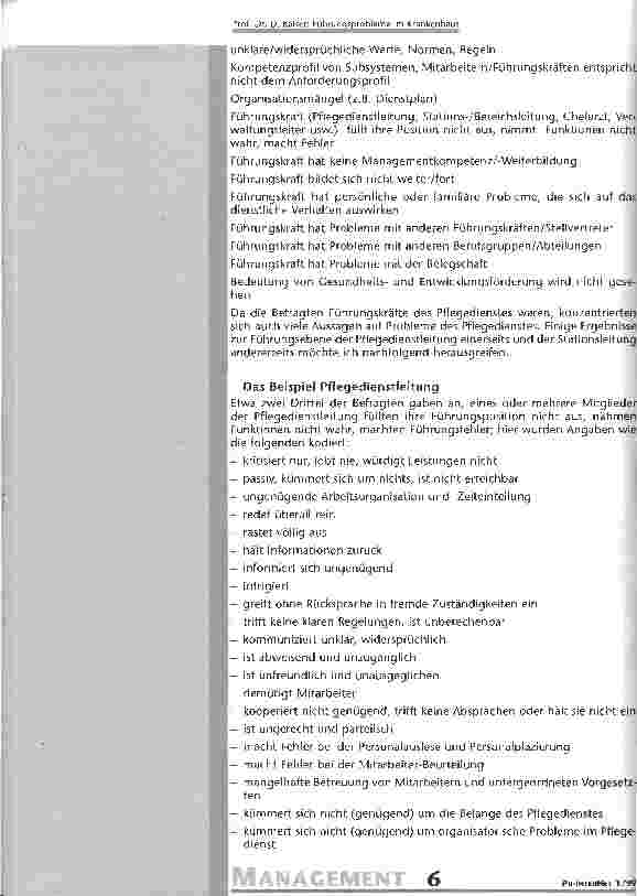 Vorschauseite 5: Führungsprobleme im Krankenhaus Ergebnisse einer Studie mit 120 Kliniken