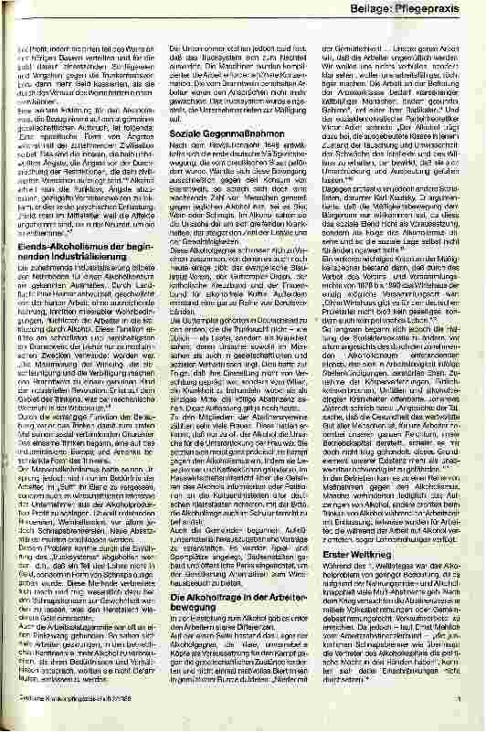 Vorschauseite 2: Alkoholismus im Arbeitsleben