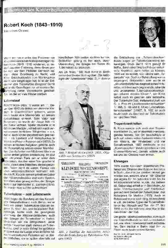 Vorschauseite 1: Robert Koch (1843-1910)