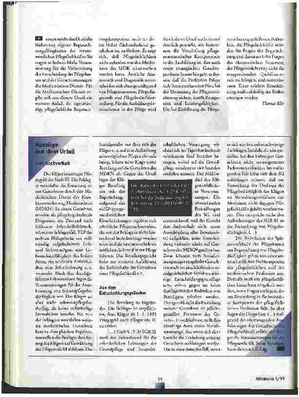 Vorschauseite 2: Pflegefachlichkeit im MDK-Gutachten