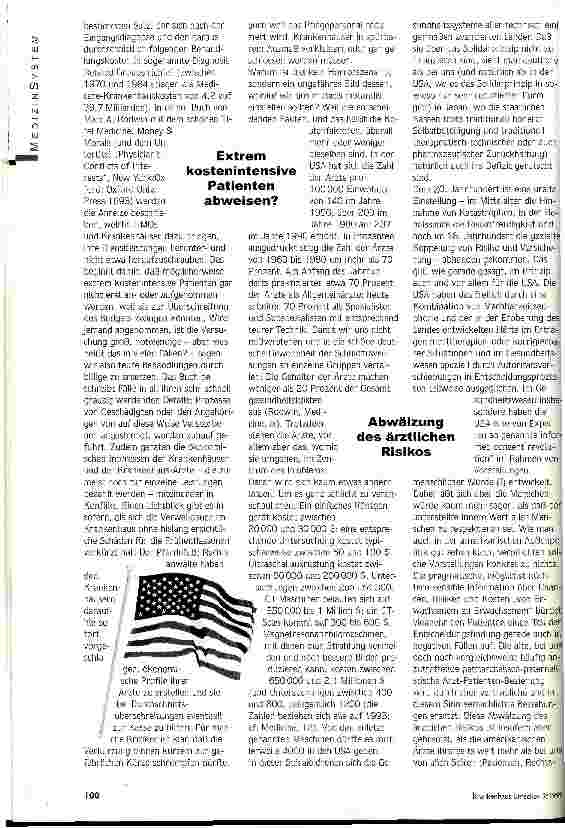 Vorschauseite 2: Das Gespenst der Amerikanisierung Medizinsystem und kultureller Stil: Was bringen Vergleiche?