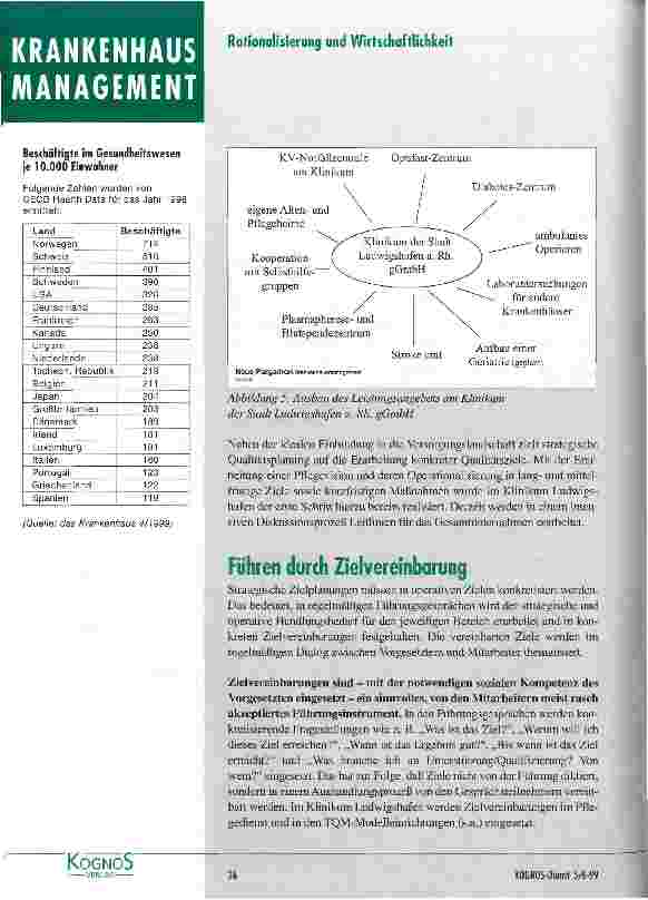 Vorschauseite 5: Kommunale Krankenhäuser auf dem Weg zu modernen Dienstleistungsunternehmen Veränderte Rahmenbedingungen - neue Ziele