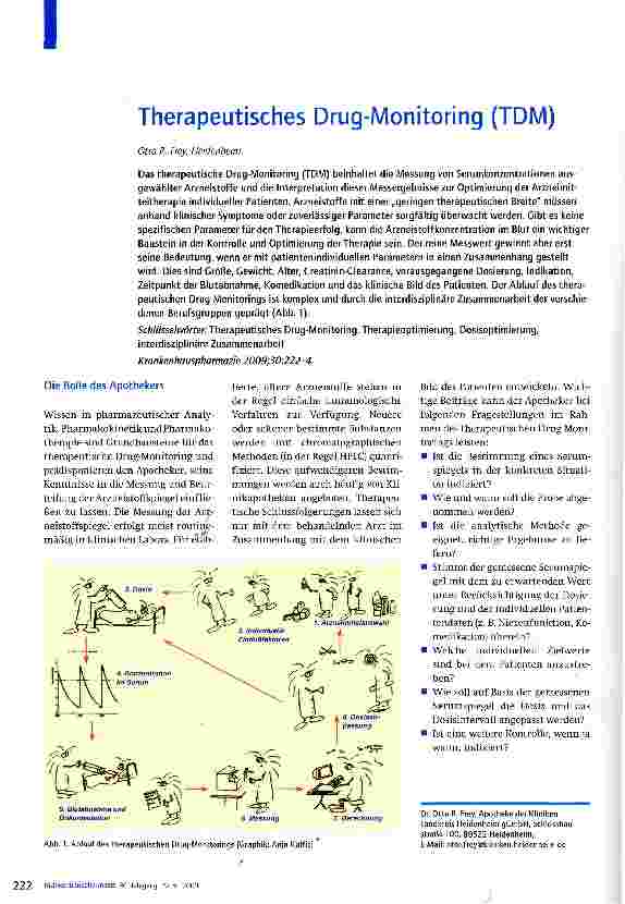 Vorschauseite 1: Therapeutisches Drug-Monitoring (TDM)