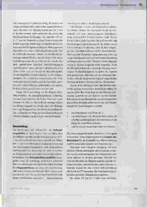 Vorschauseite 2: Fehlerhafte Diagnose einer Opstipation statt eines Niereninfarktes