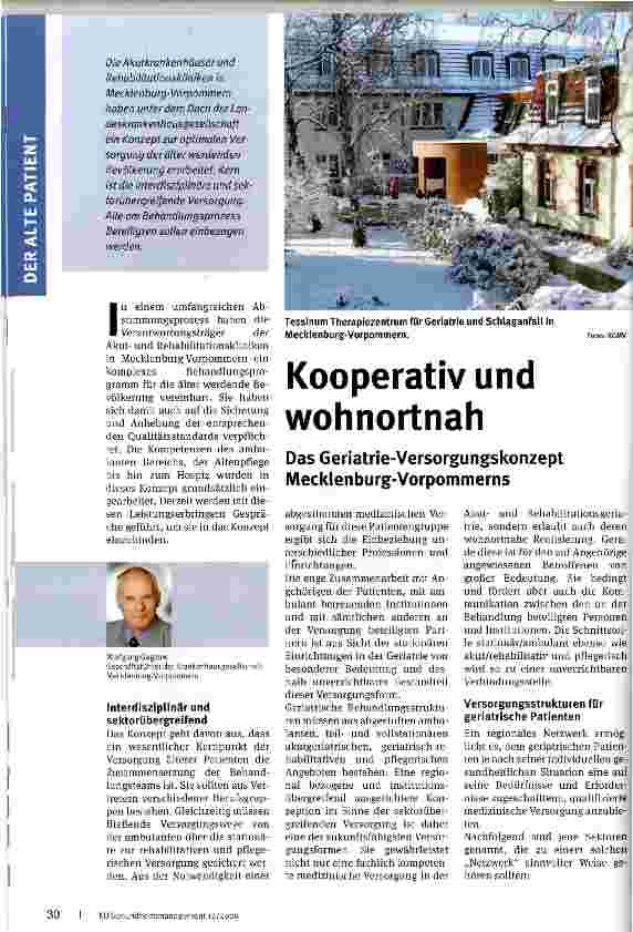 Vorschauseite 1: Kooperativ und wohnortnah