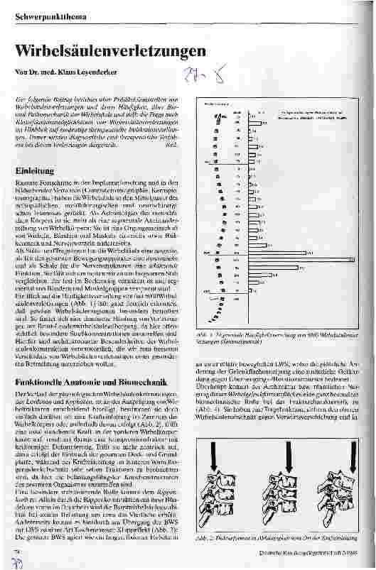 Vorschauseite 1: Wirbelsäulenverletzungen