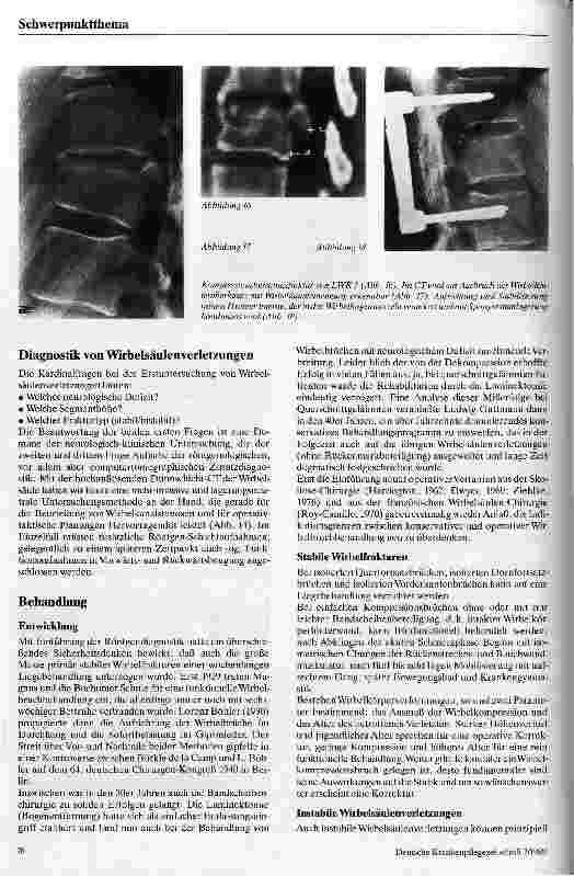 Vorschauseite 5: Wirbelsäulenverletzungen