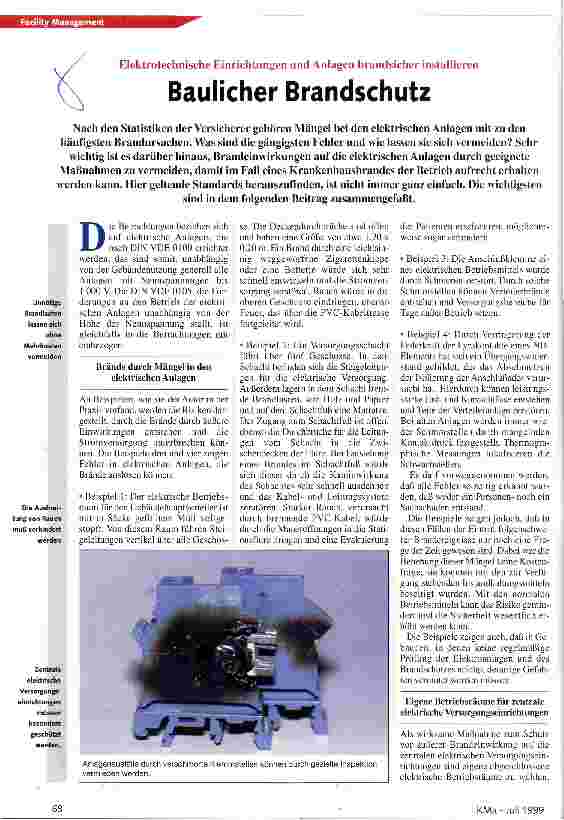 Vorschauseite 1: Baulicher Brandschutz