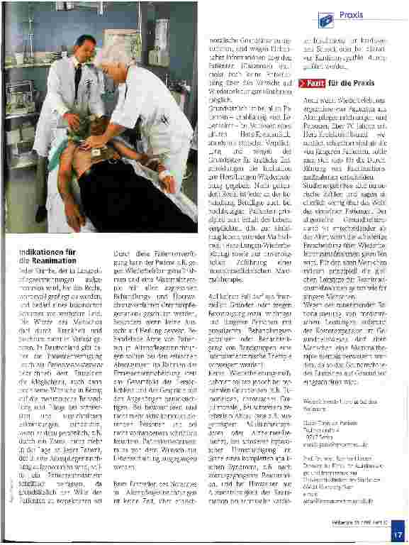 Vorschauseite 2: Reanimation im Alter