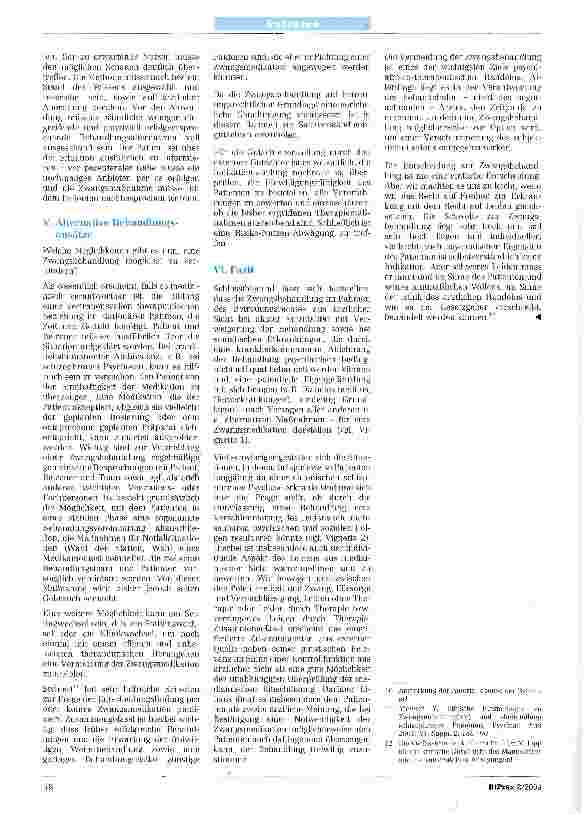 Vorschauseite 4: Zwangsbehandlung und Betreuungsrecht aus psychiatrischer Sicht
