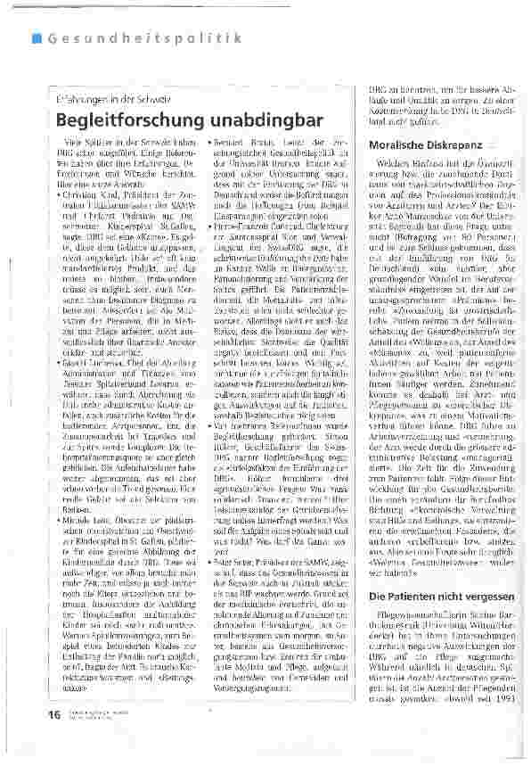 Vorschauseite 3: Abbild der zunehmenden Ökonomisierung