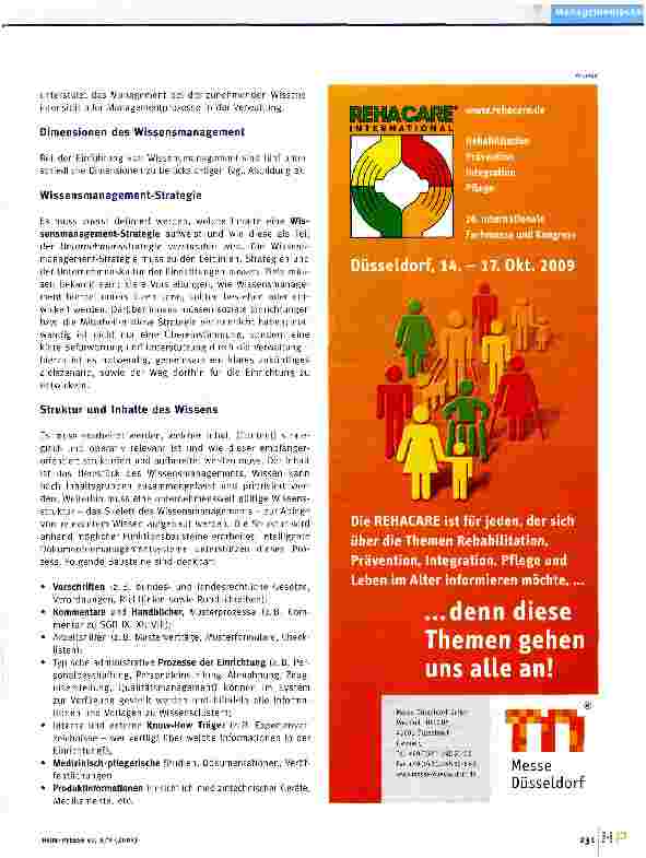 Vorschauseite 2: Wissensmanagement in sozialen Einrichtungen