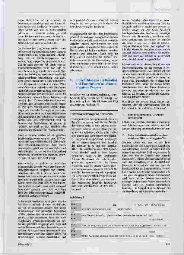 Vorschauseite 3: Kommunikation in der rechtlichen Betreuung: Ansatzpunkte für Selhsthestimmung heim unterstützten Entscheiden in der rechtlichen Betreuung, Teil 1