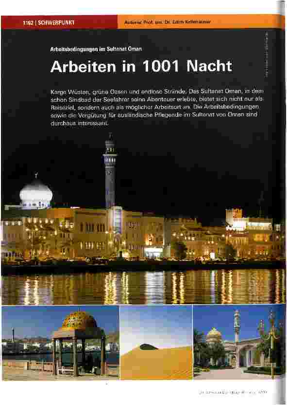 Vorschauseite 1: Arbeiten in 1001 Nacht