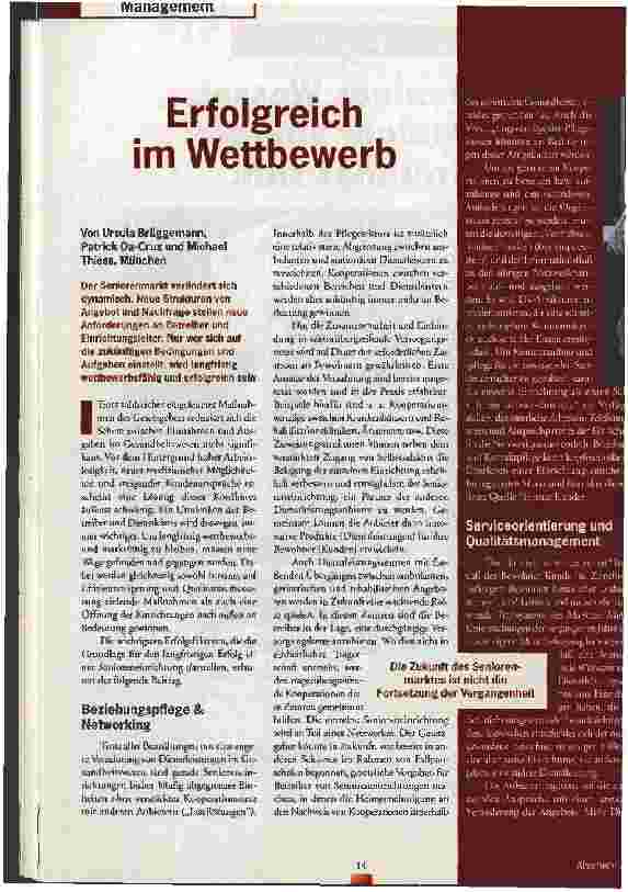 Vorschauseite 1: Erfolgreich im Wettbewerb