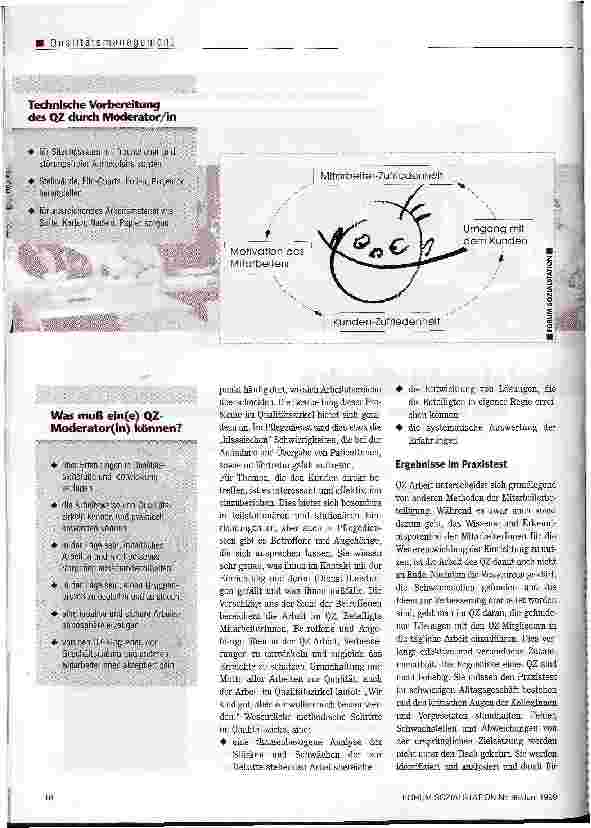 Vorschauseite 3: Qualitätszirkel - eine runde Sache
