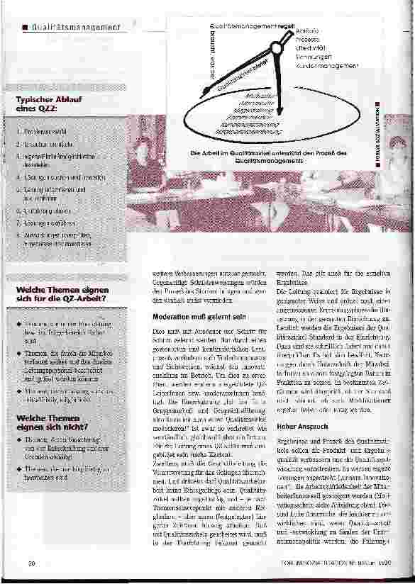 Vorschauseite 5: Qualitätszirkel - eine runde Sache