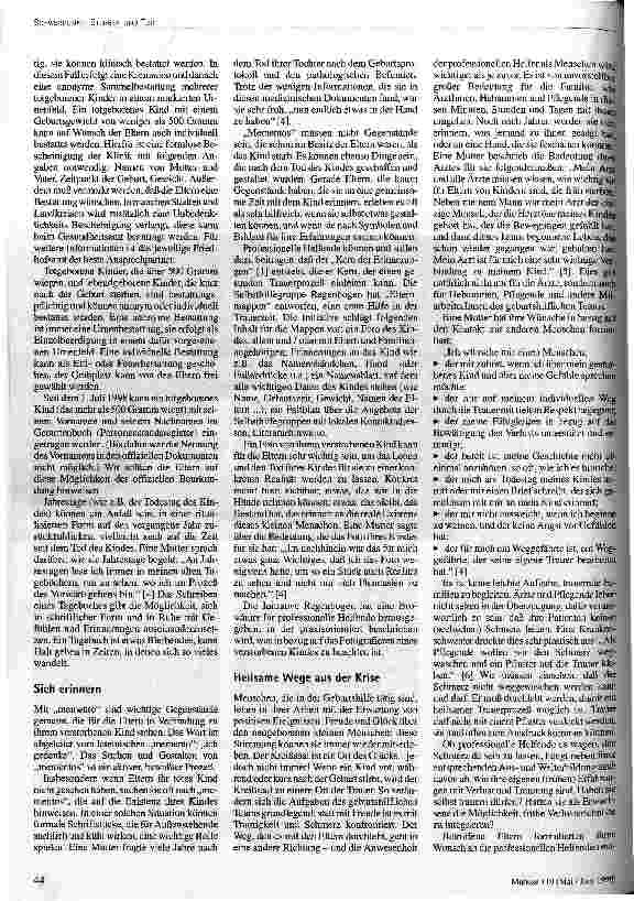 Vorschauseite 3: Tod am Anfang des Lebens Rituale beim frühen Tod eines Kindes