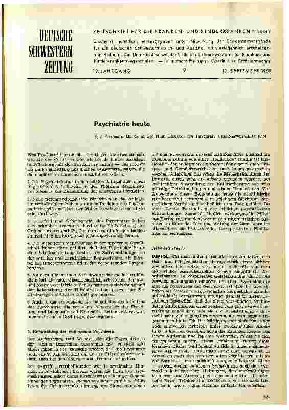 Vorschauseite 1: Psychiatrie heute