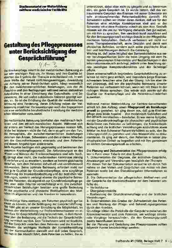 Vorschauseite 1: Gestaltung des Pflegeprozesses unter Berücksichtigung der Gesprächsführung