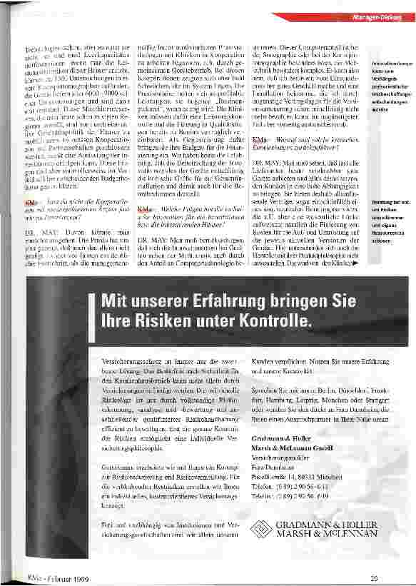 Vorschauseite 2: Das Managementrisiko der Großgeräte - installationen steckt in der Denke der Entscheider
