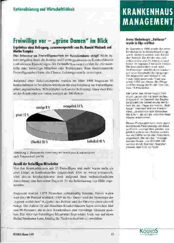 Vorschauseite 1: Freiwillige vor - grüne Damen im Blick