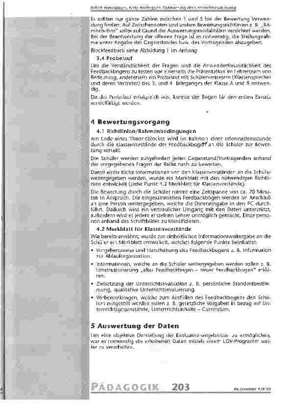 Vorschauseite 4: Optimierung der Unterrichtsevaluierung