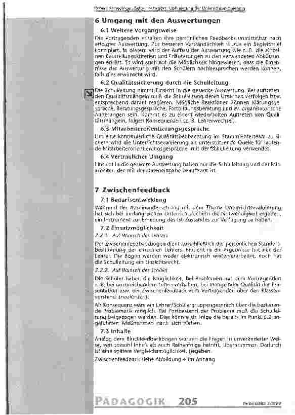 Vorschauseite 6: Optimierung der Unterrichtsevaluierung