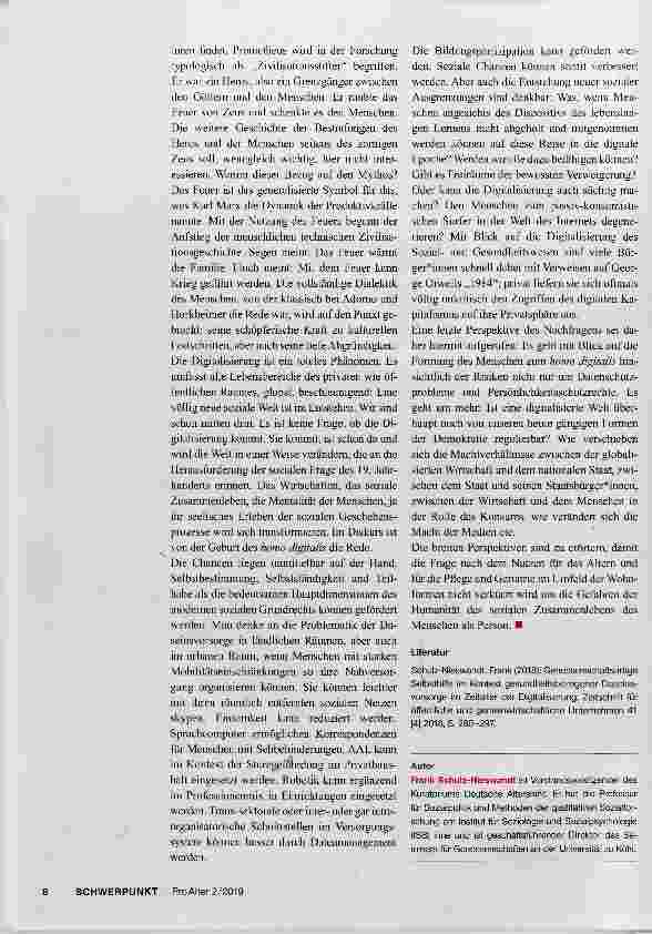 Vorschauseite 2: Digitalisierung und Alter: Segen oder Fluch?