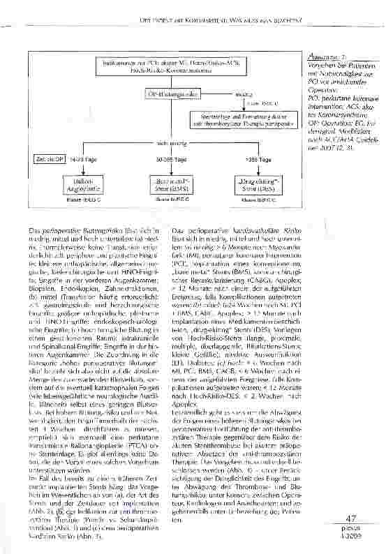 Vorschauseite 2: DER PATIENT MIT KORONARSTENT: WAS MUSS MAN BEACHTEN?