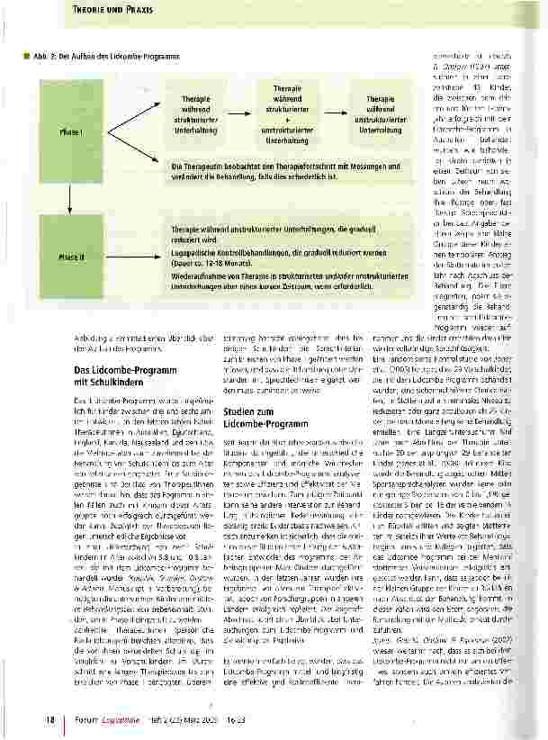 Vorschauseite 3: Das Lidcombe-Programm