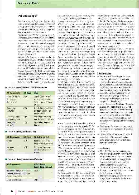 Vorschauseite 3: ICF in der logopädischen Rehabilitation nach Laryngektomie