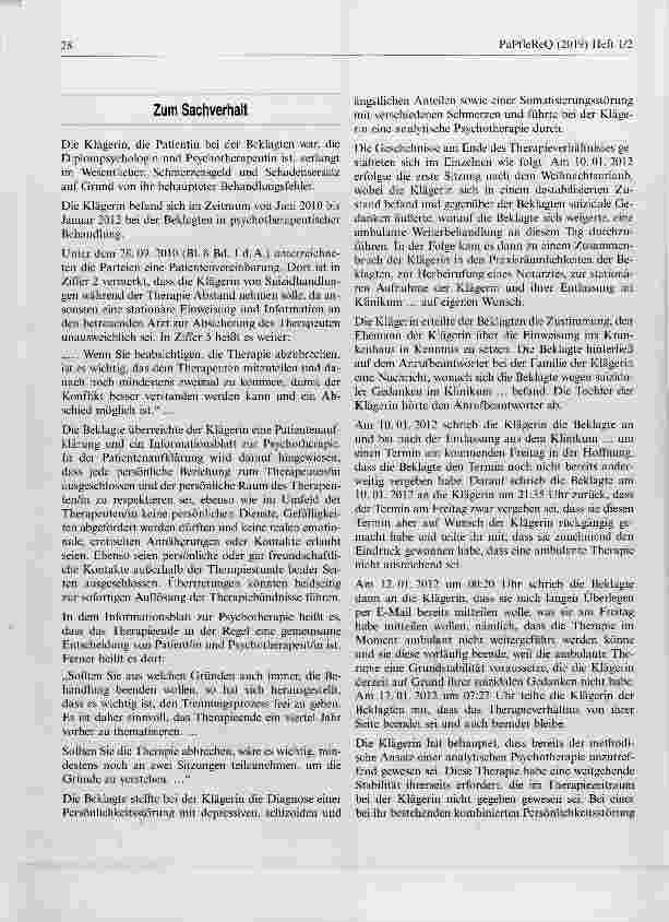 Vorschauseite 2: Schmerzensgeld und Schadensersatz auf Grund behaupteter Behandlungsfehler