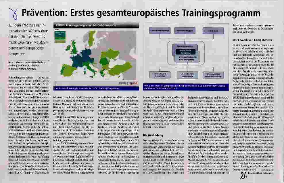 Vorschauseite 1: Prävention; Erstes gesamteuropäisches Trainingsprogramm