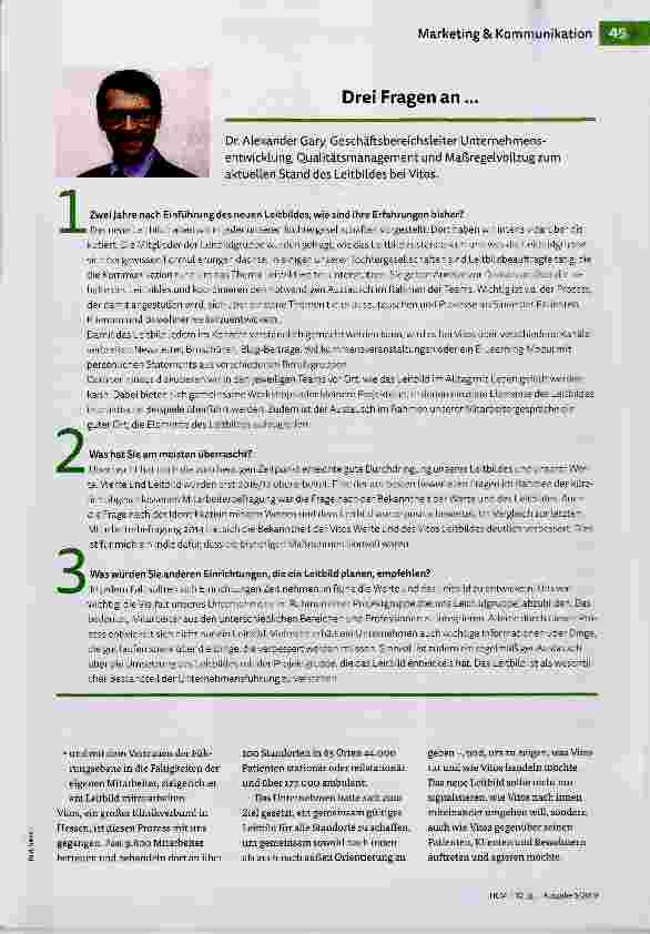 Vorschauseite 2: Renaissance des Leitbildes in Zeiten der Digitalisierung