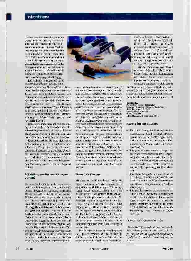 Vorschauseite 3: Vom Beckenbodentraining bis zu Medikamenten