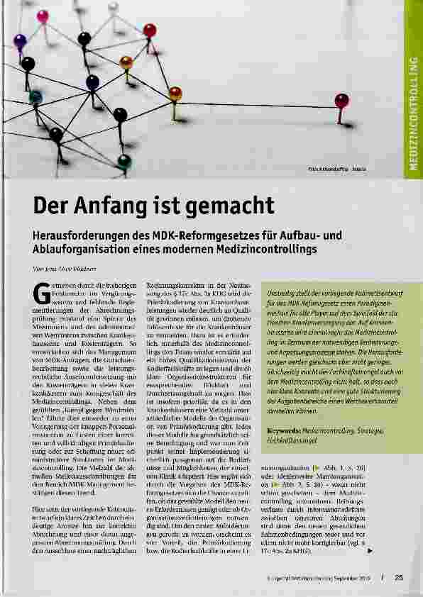 Vorschauseite 1: Der Anfang Ist gemacht