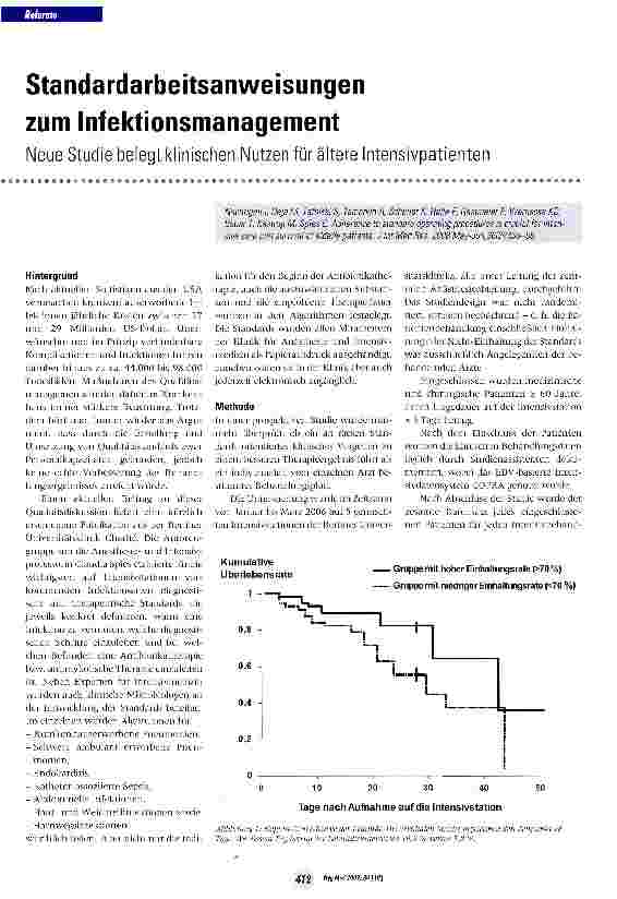 Vorschauseite 1: Standardarbeitsanweisungen zum Infektionsmanagement