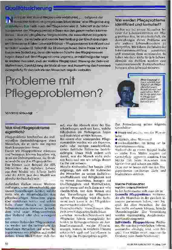 Vorschauseite 1: Probleme mit Pflegeproblemen?