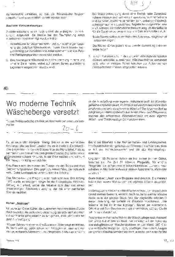 Vorschauseite 4: Wäscheversorgung in Altenheimen