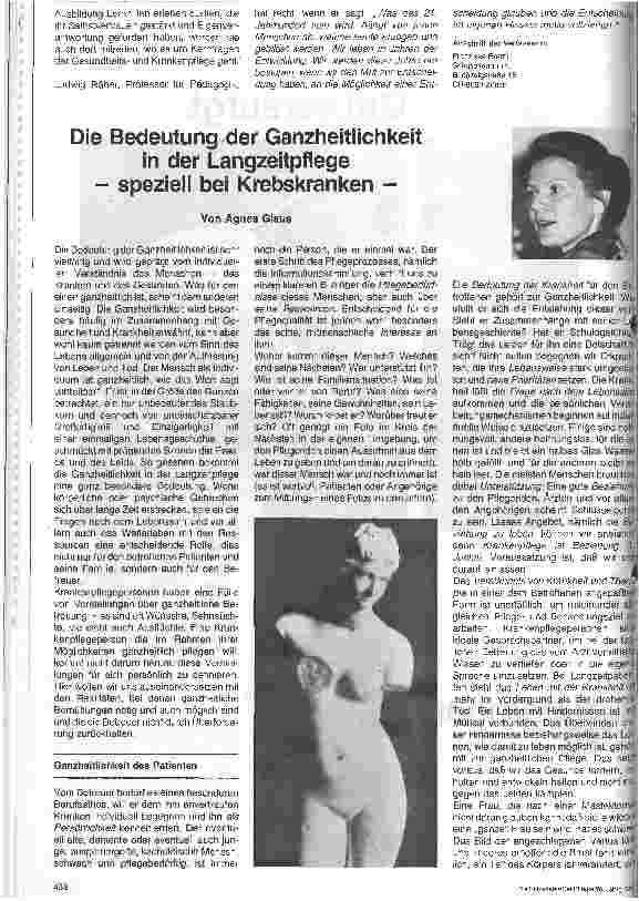 Vorschauseite 2: Kernstück der Gesundheitsund Krankenpflege: Die Entscheidung