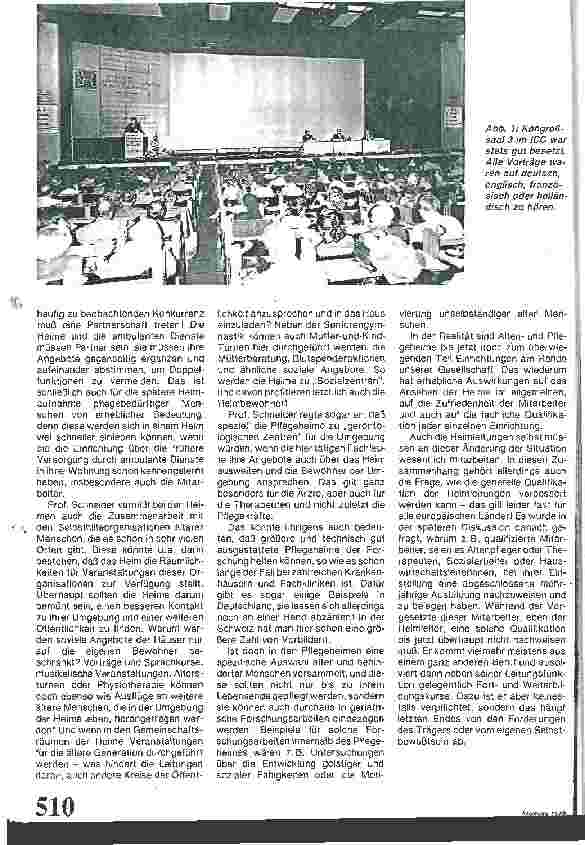Vorschauseite 2: Europäischer Heimleiter-Kongreß in Berlin