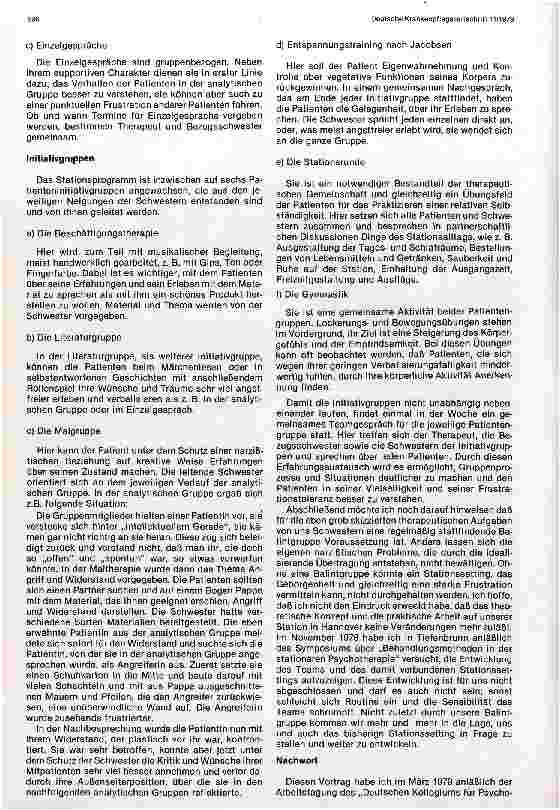 Vorschauseite 2: Funktionen und Aufgaben des Pflegeteams auf einer psychosomatischen Station